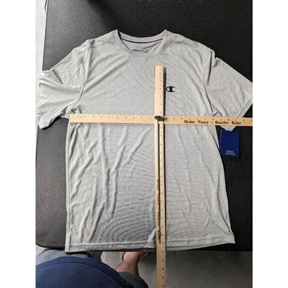 NWT Champion Athletic Wear T Shirt Grey Short Sleeve Men's Size M - Picture 5 of 5